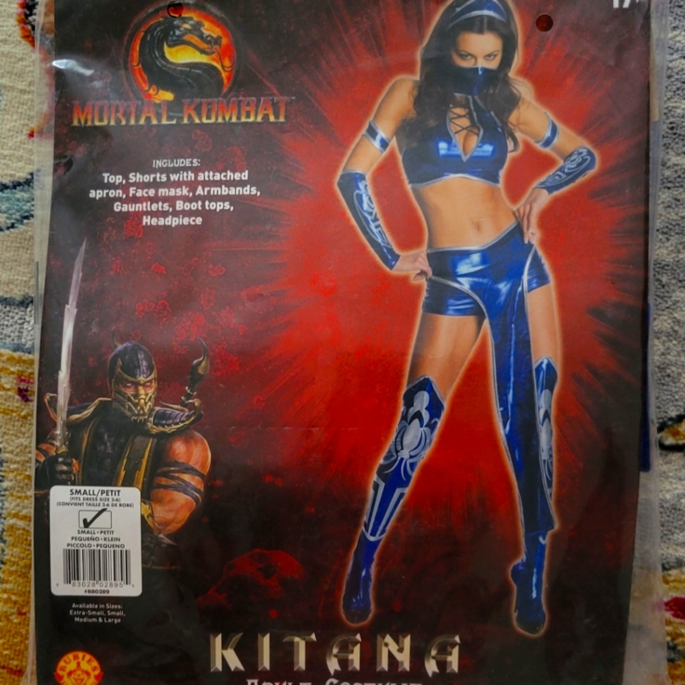 Mortal Kombat Adult Kitana Halloween Outfit (small)
